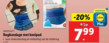Aanbieding: Rugbandage met koelpad