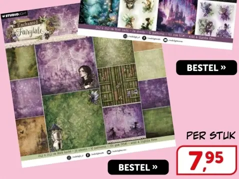Aanbieding: Enchanted Fairytale designer paper pad