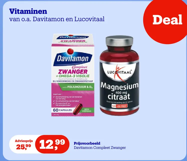 Aanbieding: Compleet Zwanger + Omega-3 Visolie