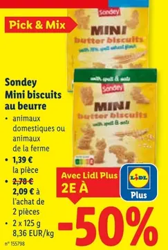Offre: Mini biscuits au beurre
