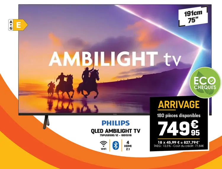 Offre: Qled ambilight tv