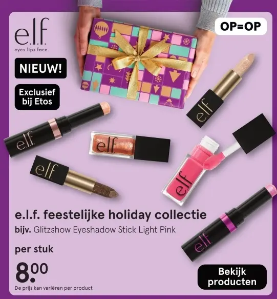 Aanbieding: e.l.f. feestelijke holiday collectie