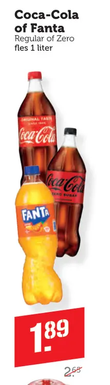 Aanbieding: Coca-Cola of Fanta