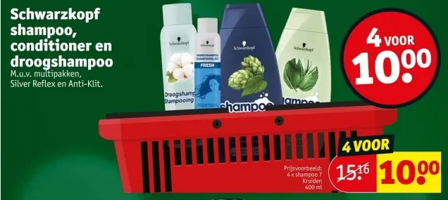 Promotie: Shampoo, conditioner en droogshampoo