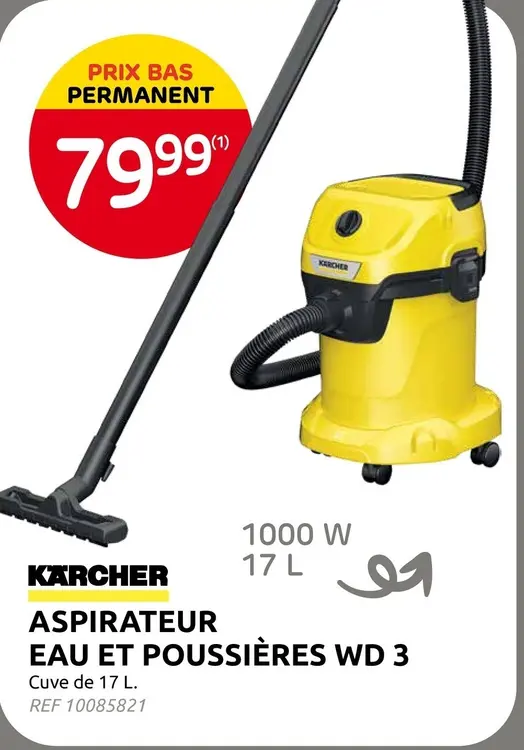 Offre: Aspirateur eau et poussières wd 3