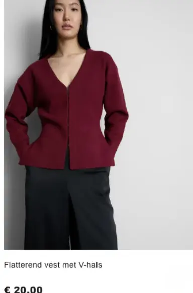 Aanbieding: Flatterend vest met V-hals