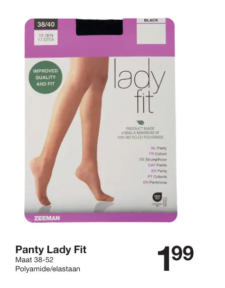 Promotie: Panty Lady Fit