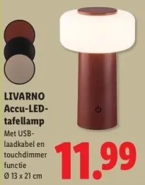 Aanbieding: Accu-LED-tafellamp