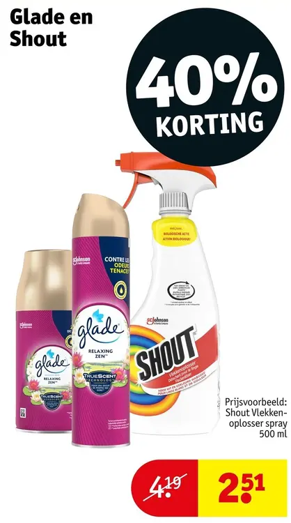Promotie: Glade en Shout