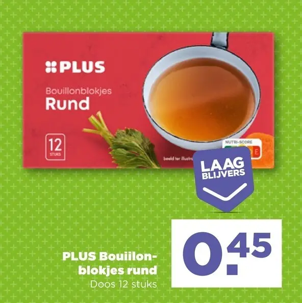 Aanbieding: PLUS Bouillonblokjes rund