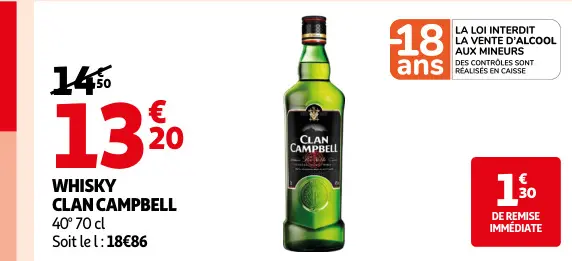 Promotie: Whisky CLAN CAMPBELL
