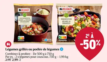 Offre: Légumes grillés ou poêlée de legumes