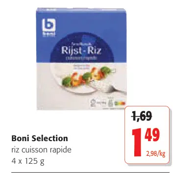 Offre: riz cuisson rapide