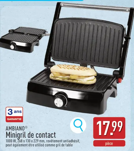 Offre: Minigril de contact