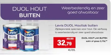 Aanbieding: Levis DUOL Houtlak buiten