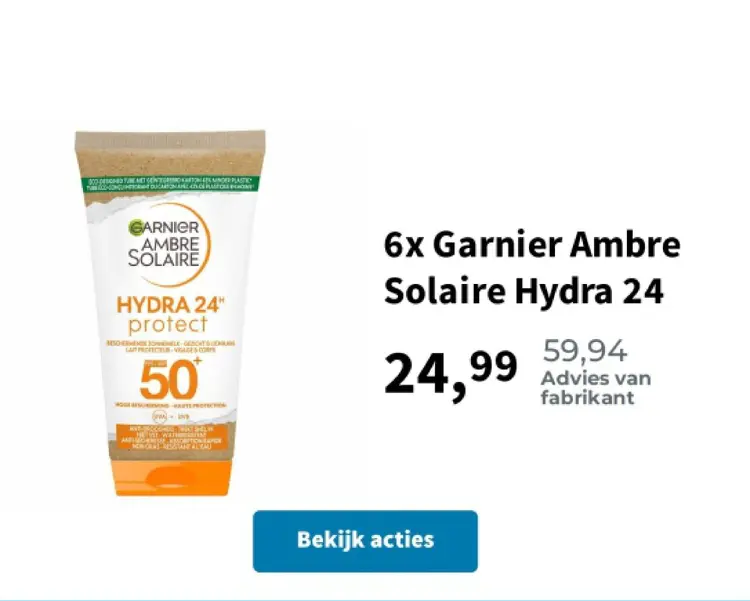 Promotie: Ambre Solaire Hydra 24
