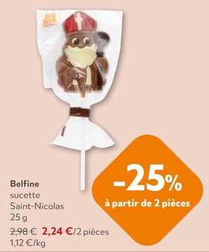 Offre: sucette Saint-Nicolas