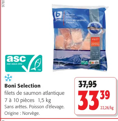 Offre: Filets de saumon atlantique