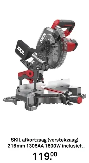 Aanbieding: afkortzaag (verstekzaag)