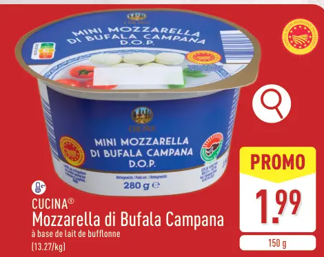 Offre: Mini Mozzarella di Bufala Campana