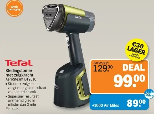 Aanbieding: Kledingstomer met zuigkracht AeroSteam DT9810