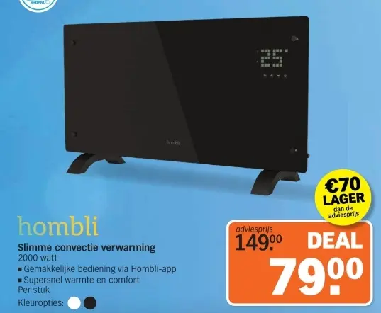 Aanbieding: Slimme convectie verwarming