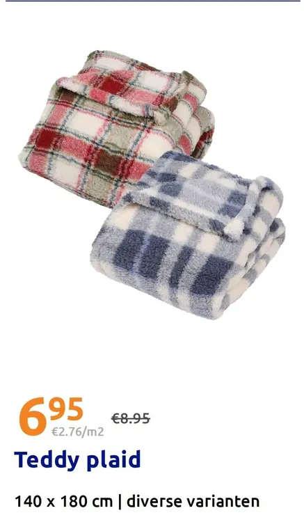 Promotie: Teddy plaid