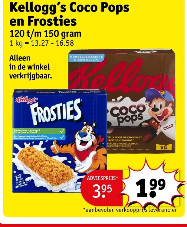 Promotie: Kellogg's Coco Pops en Frosties