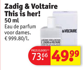 Aanbieding: Zadig & Voltaire This is her!