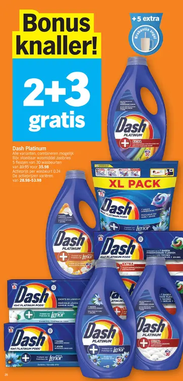 Promotie: Dash Platinum