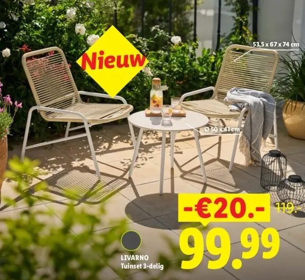Aanbieding: Tuinset 3-delig