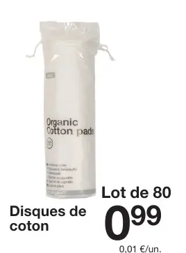 Offre: Disques de coton