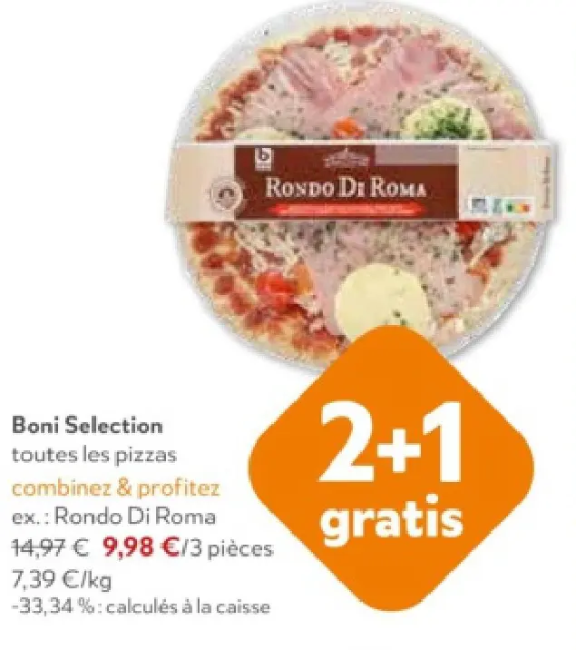 Offre: Boni Selection Rondo Di Roma Pizza
