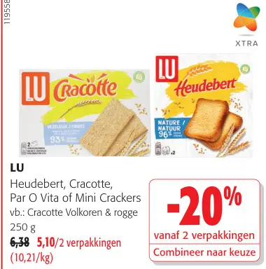 Promotie: Heudebert, Cracotte, Par O Vita of Mini Crackers