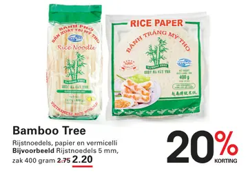 Aanbieding: Bamboo Tree Rijstnoedels, papier en vermicell