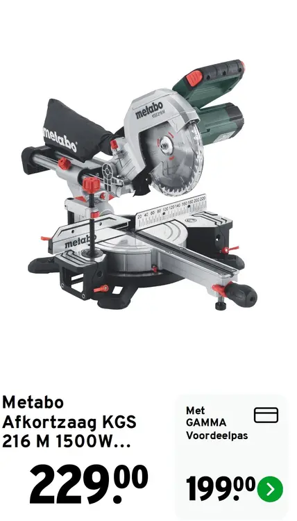 Aanbieding: Afkortzaag KGS 216M