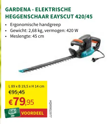 Promotie: Elektrische heggenschaar eayscut 420/45