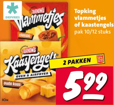 Aanbieding: Vlammetjes of kaastengels