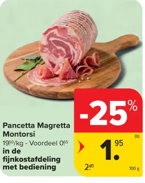 Promotie: Pancetta Magretta Montorsi