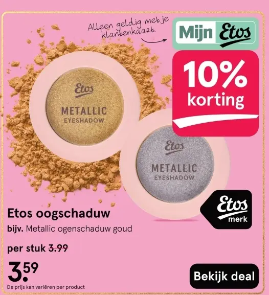 Aanbieding: Etos oogschaduw