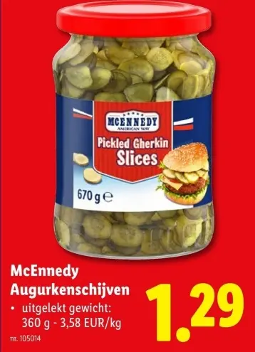 Promotie: Augurkenschijven