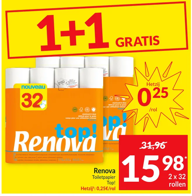 Promotie: Toiletpapier