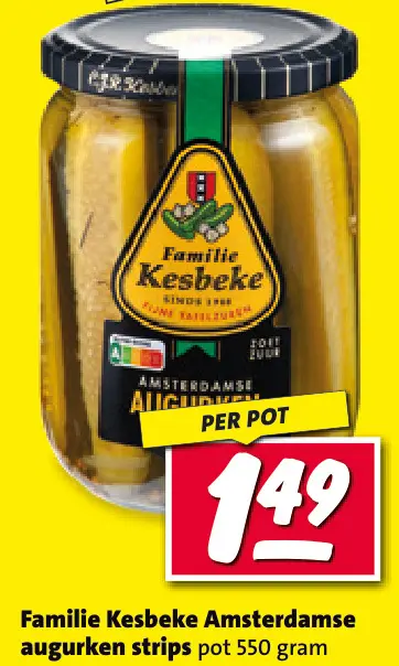 Aanbieding: Amsterdamse augurken strips