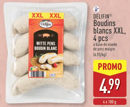 Offre: Boudins blancs XXL