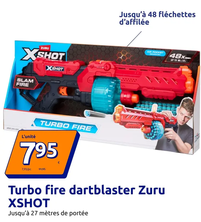 Offre: Turbo fire dartblaster Zuru XSHOT