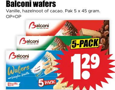 Aanbieding: Balconi wafers