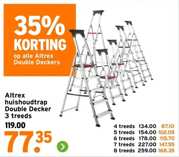 Aanbieding: Altrex huishoudtrap Double Decker
