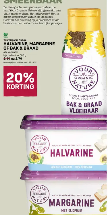 Aanbieding: Halvarine, margarine of bak & braad