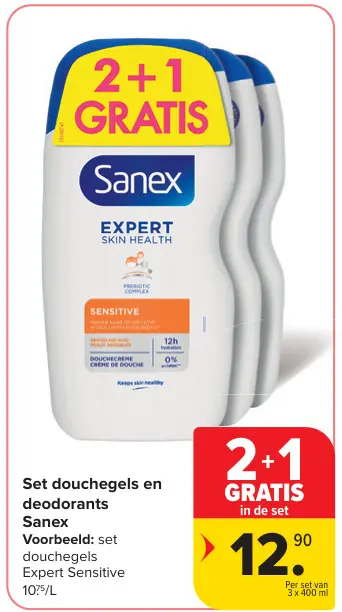 Promotie: Set douchegels en deodorants