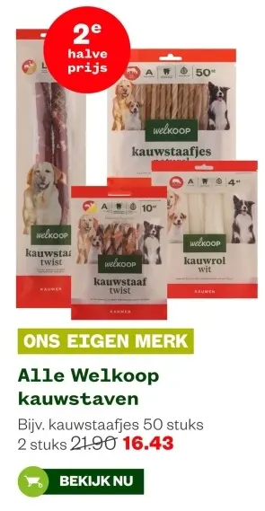 Aanbieding: Alle Welkoop kauwstaven